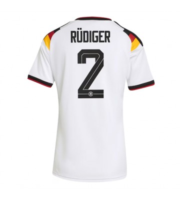 Tyskland Antonio Rudiger #2 Hjemmebanetrøje Dame VM 2026 Kortærmet